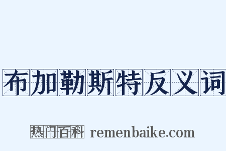 布加勒斯特反义词是什么意思的图片